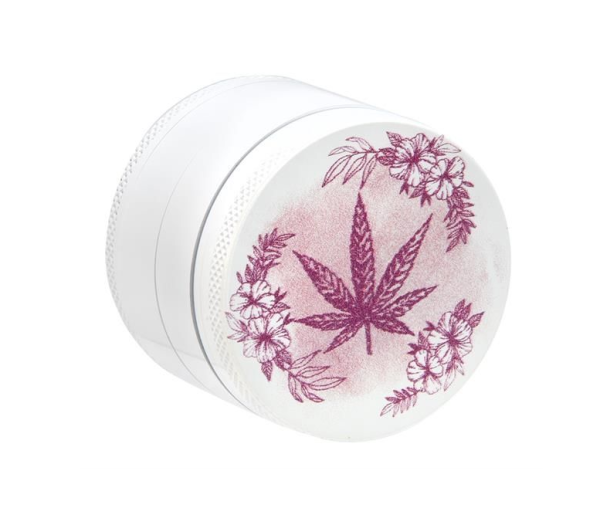 Grinder "Pink Flower Power" 4-teilig 50mm